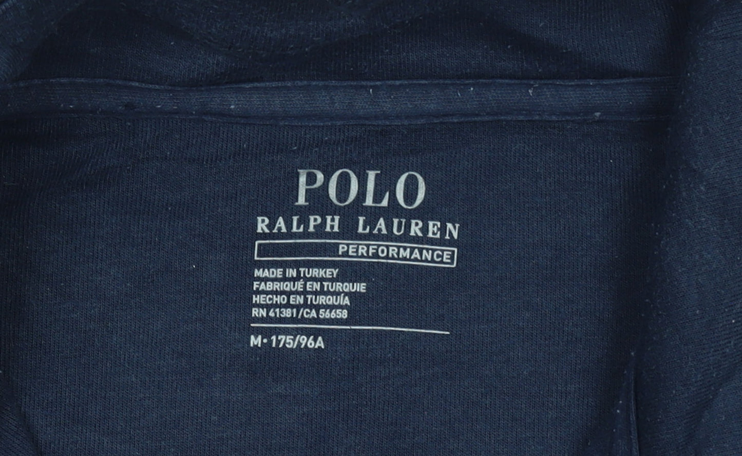 Ralph Lauren Men Blue 1/4 Zip High Neck Sweatshirt M Regular Fit