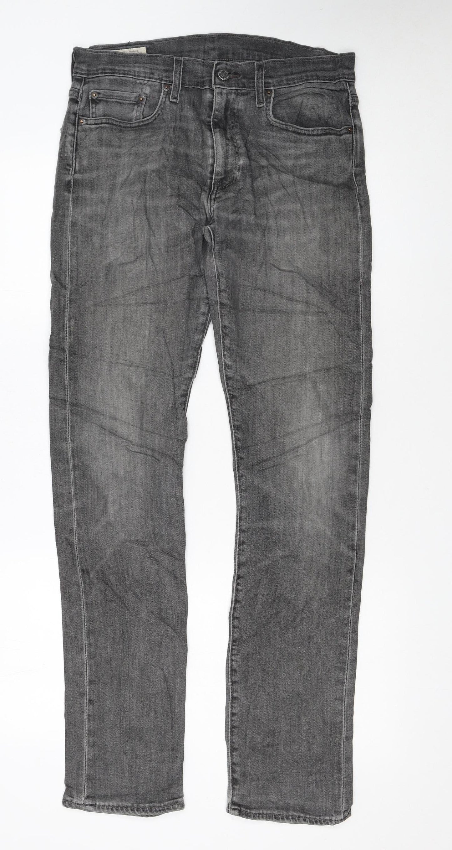 Levi's Premium Men's Grey Straight Regular Fit Denim Jeans W30 L34