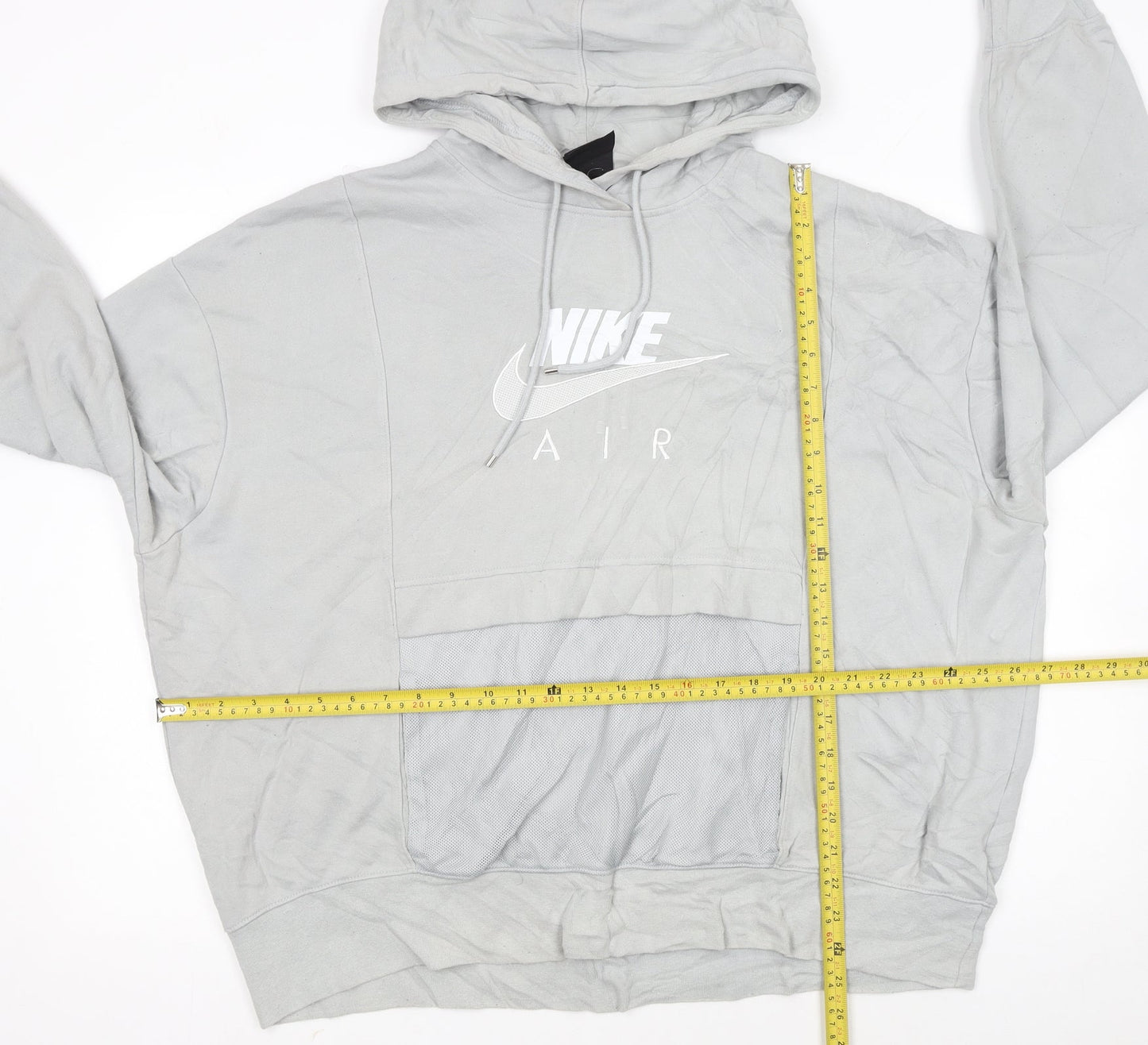 Nike Air Men's Grey Pullover Hoodie XL Sports Style