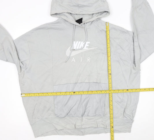 Nike Air Men's Grey Pullover Hoodie XL Sports Style