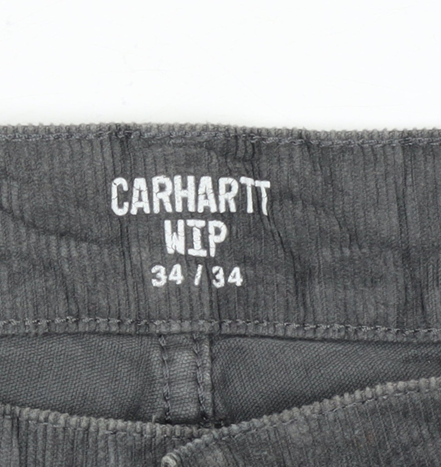 Carhartt WIP Men's Grey Corduroy Chino Trousers 34x34