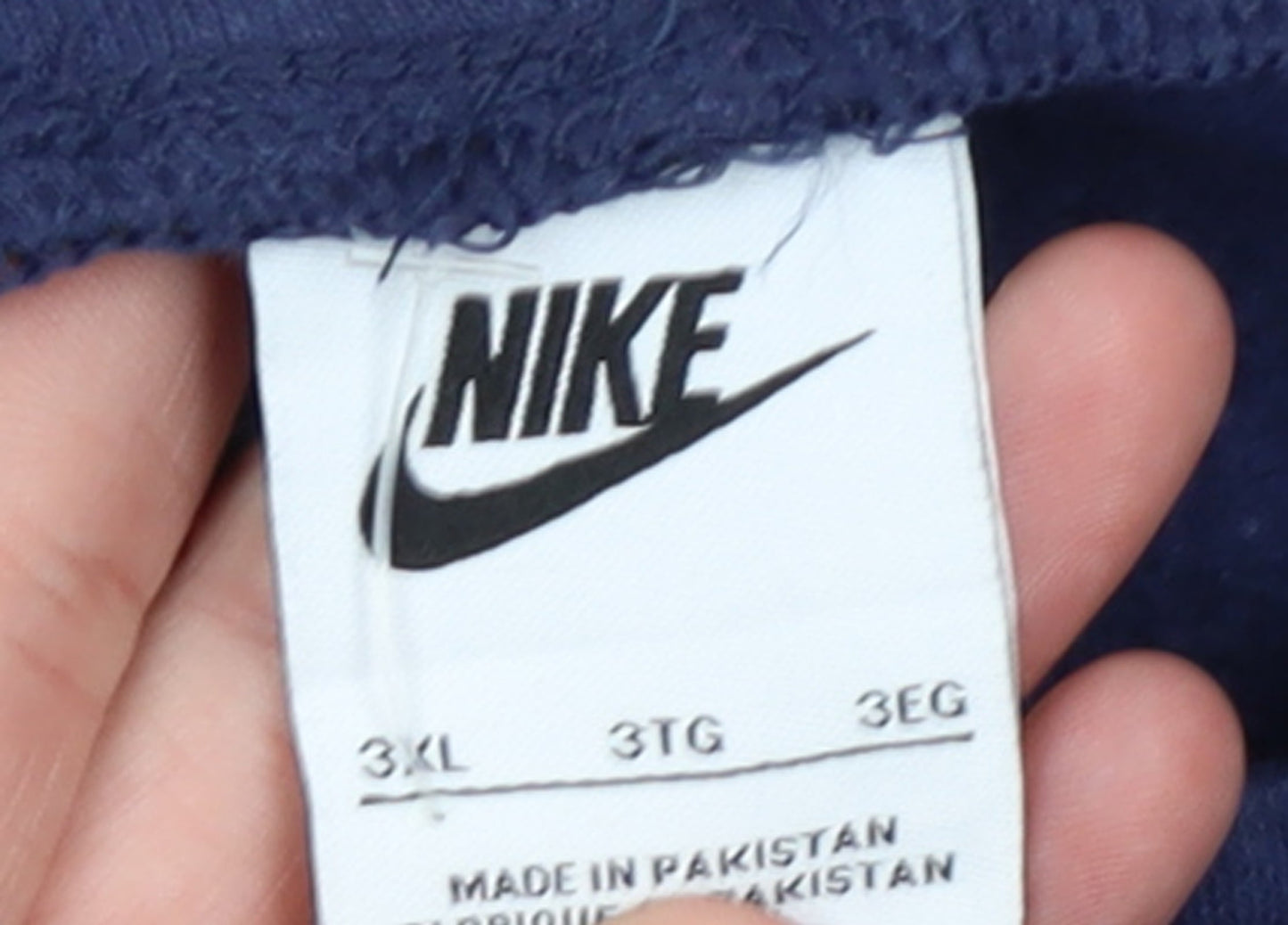Nike Men's Blue 3XL Jogger Sweatpants with Logo Taping