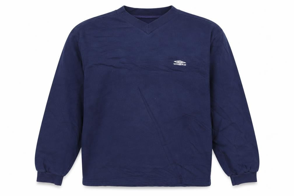 Umbro Men's Blue V-Neck Pullover Sweatshirt Size M Regular Fit