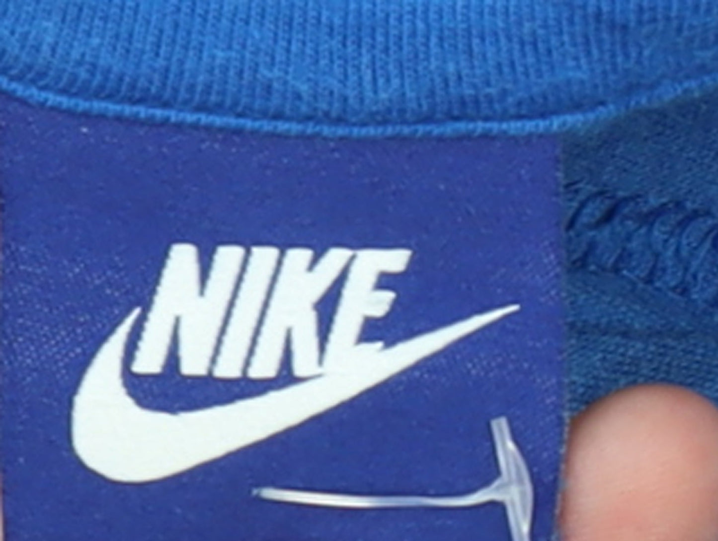 Nike Mens Blue Pullover Hoodie L Regular Fit Fleece Sweatshirt