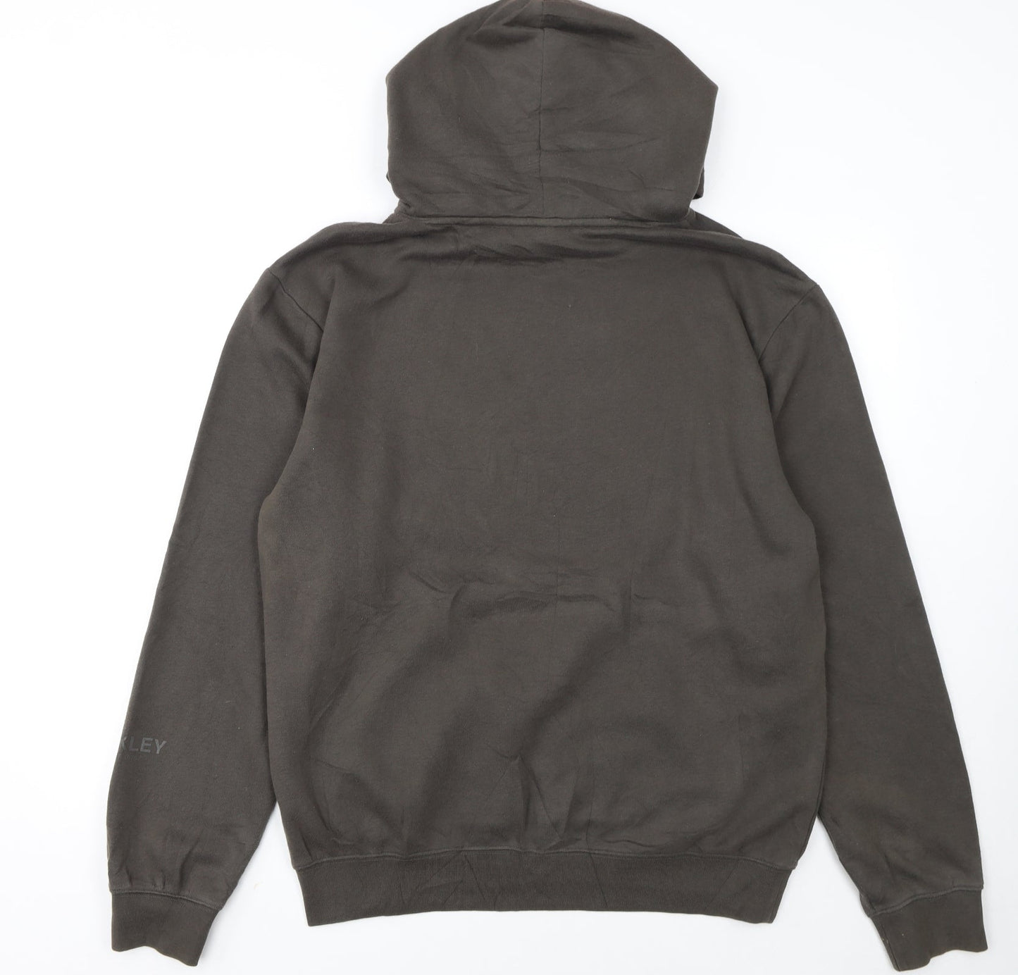 Oakley Men's Brown Pullover Hoodie M Regular Fit Cotton Blend