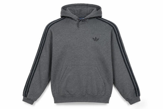 Adidas Men's Grey Pullover Hoodie L Regular Fit Sportswear