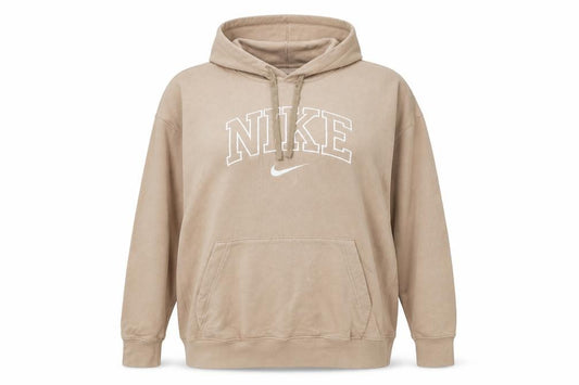 Nike Womens Beige Pullover Hoodie XL Cotton Standard Fit