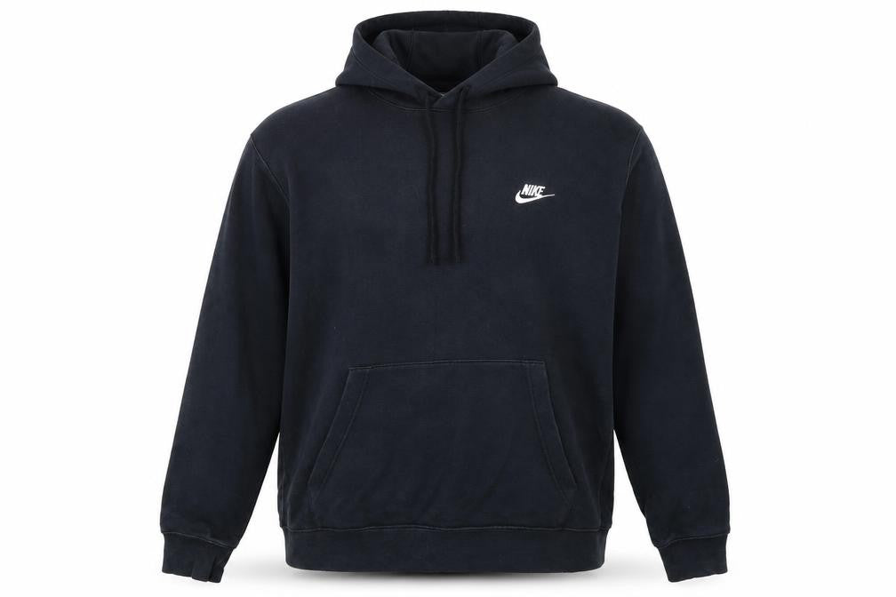 Nike Men's Black Pullover Hoodie L Sports Fleece Sweatshirt