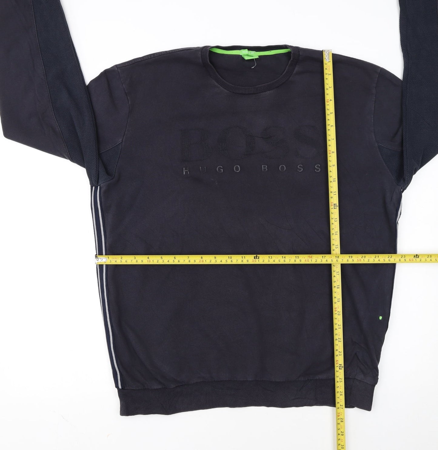 Hugo Boss Mens Black XL Crew Neck Pullover Sweatshirt Modern Fit