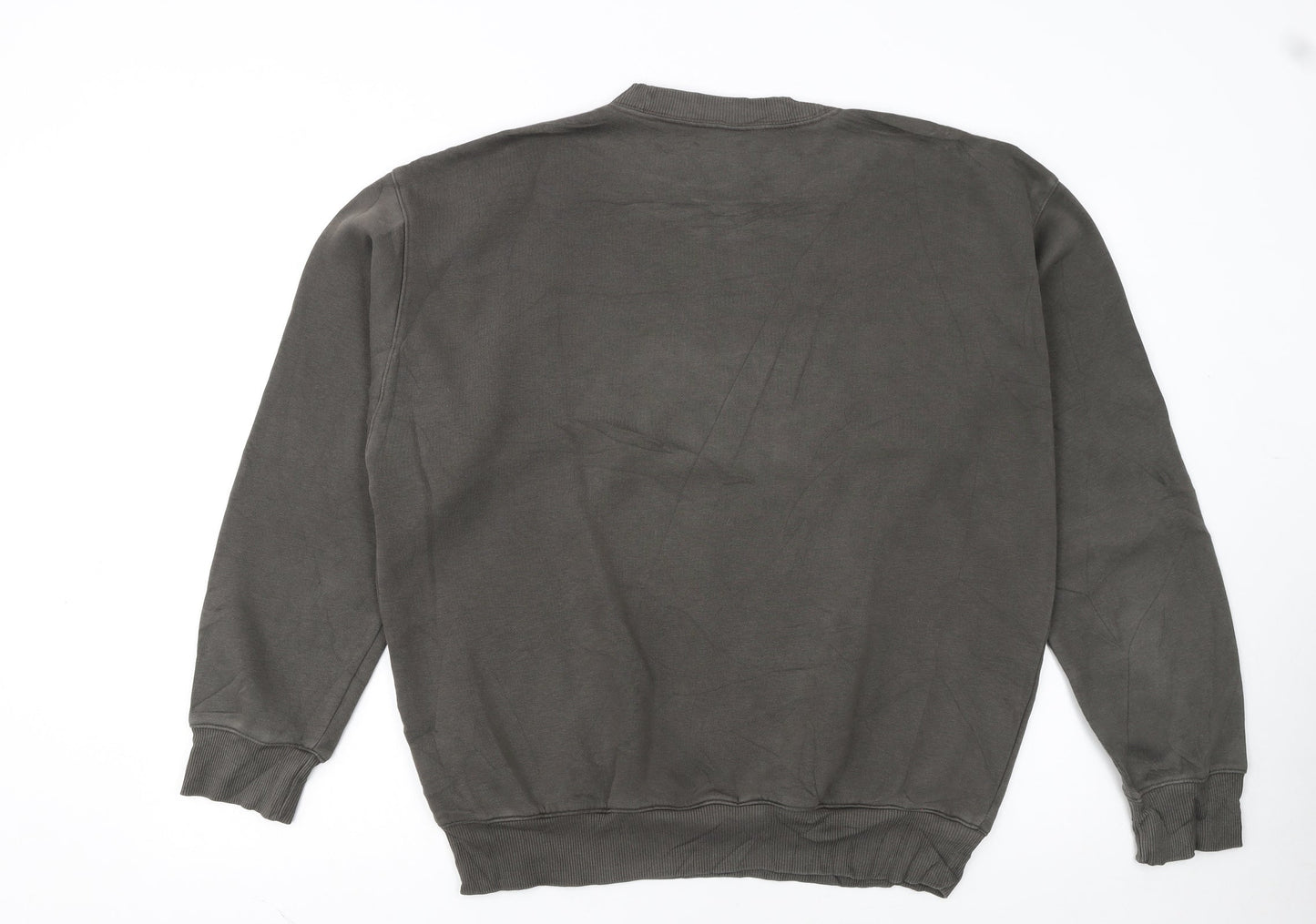Reebok Men's Grey Small Crew Neck Pullover Sweatshirt
