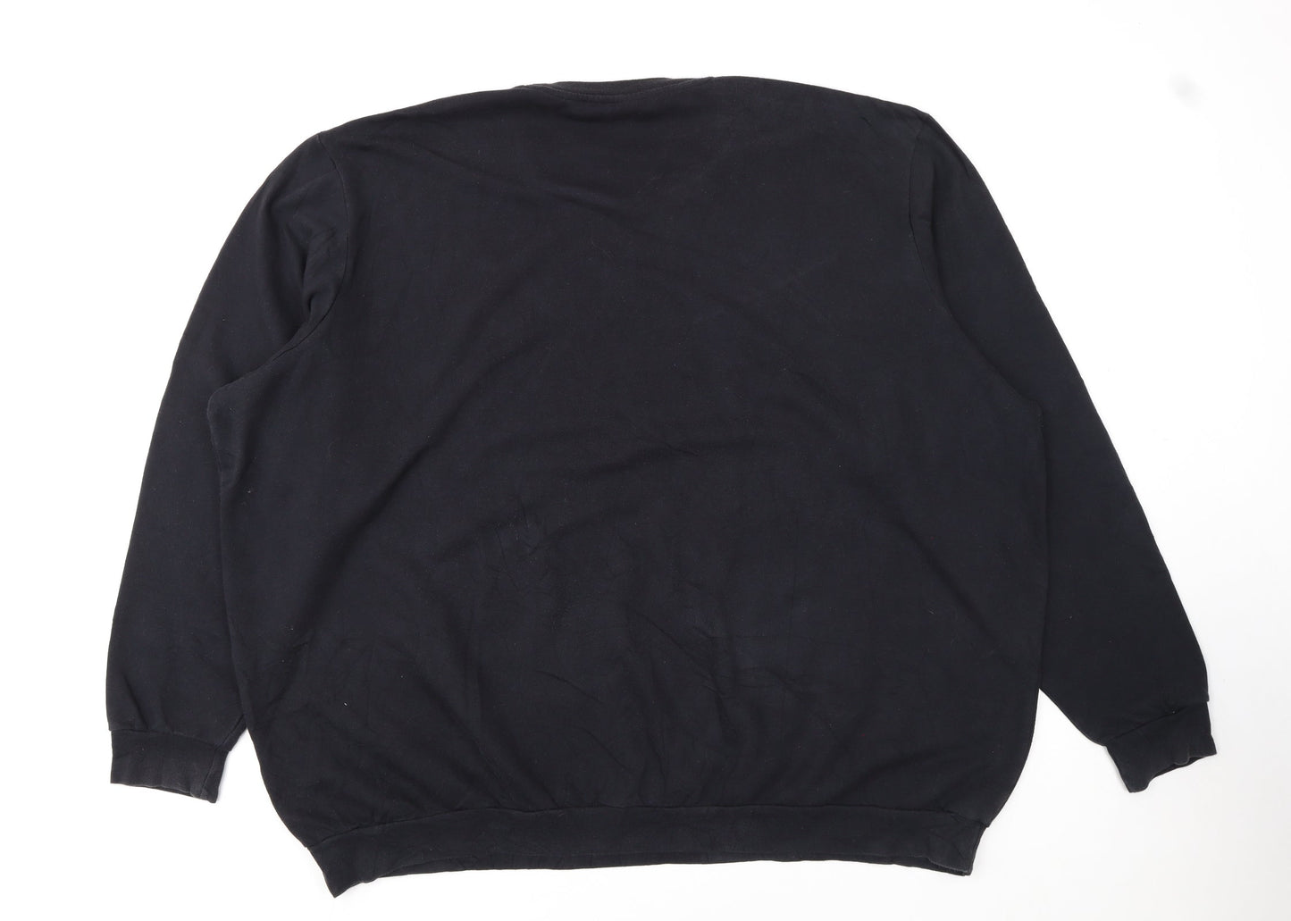 Adidas Mens Black 4XL Pullover Crew Neck Sweatshirt