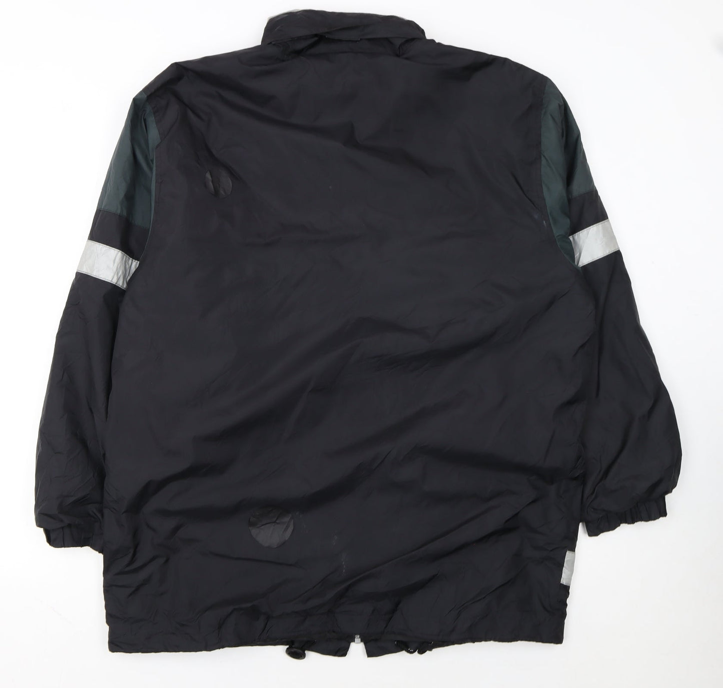 John Baner Men's Black Windbreaker Jacket Size 40 Regular Fit Outdoor