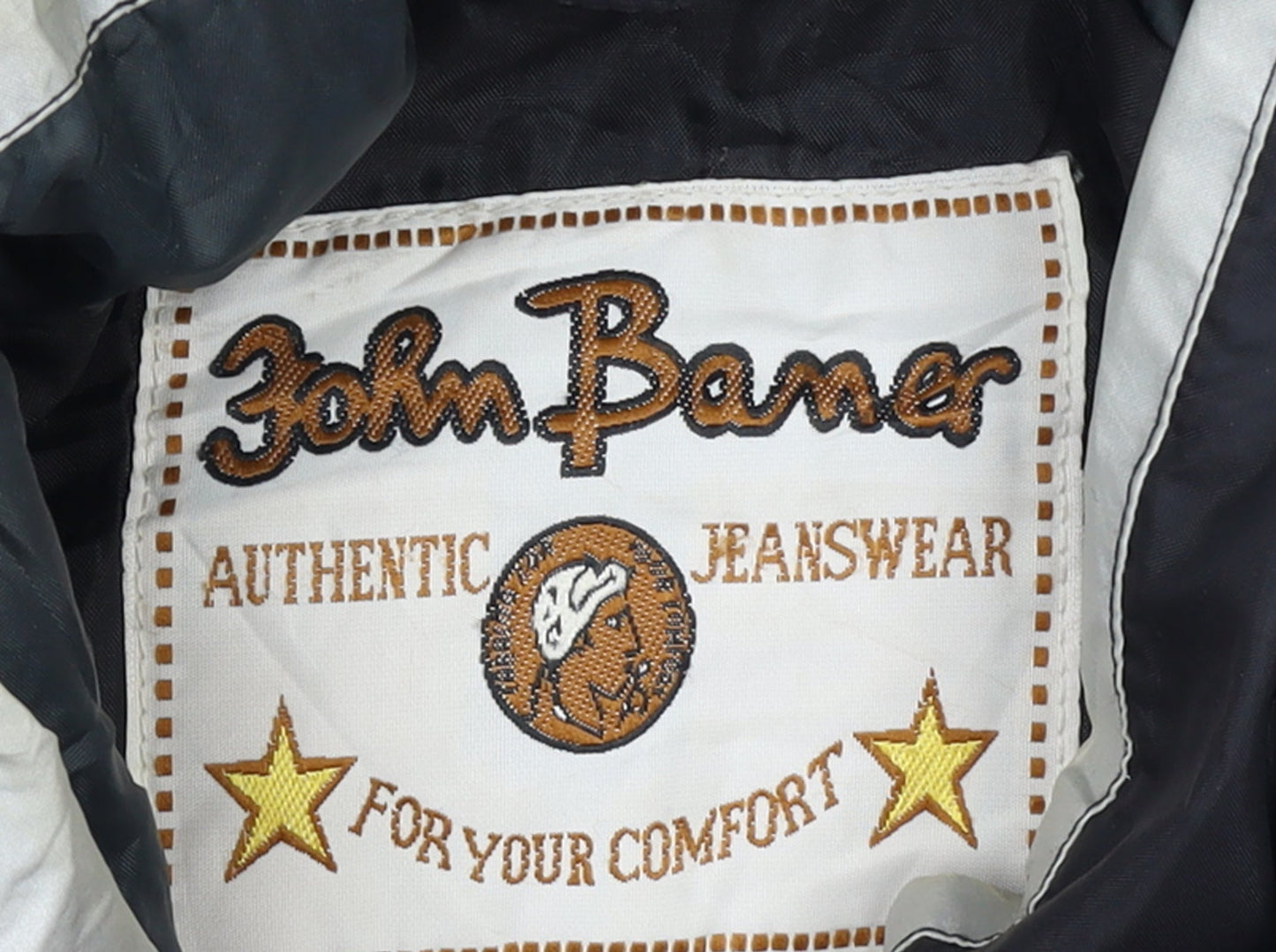 John Baner Men's Black Windbreaker Jacket Size 40 Regular Fit Outdoor
