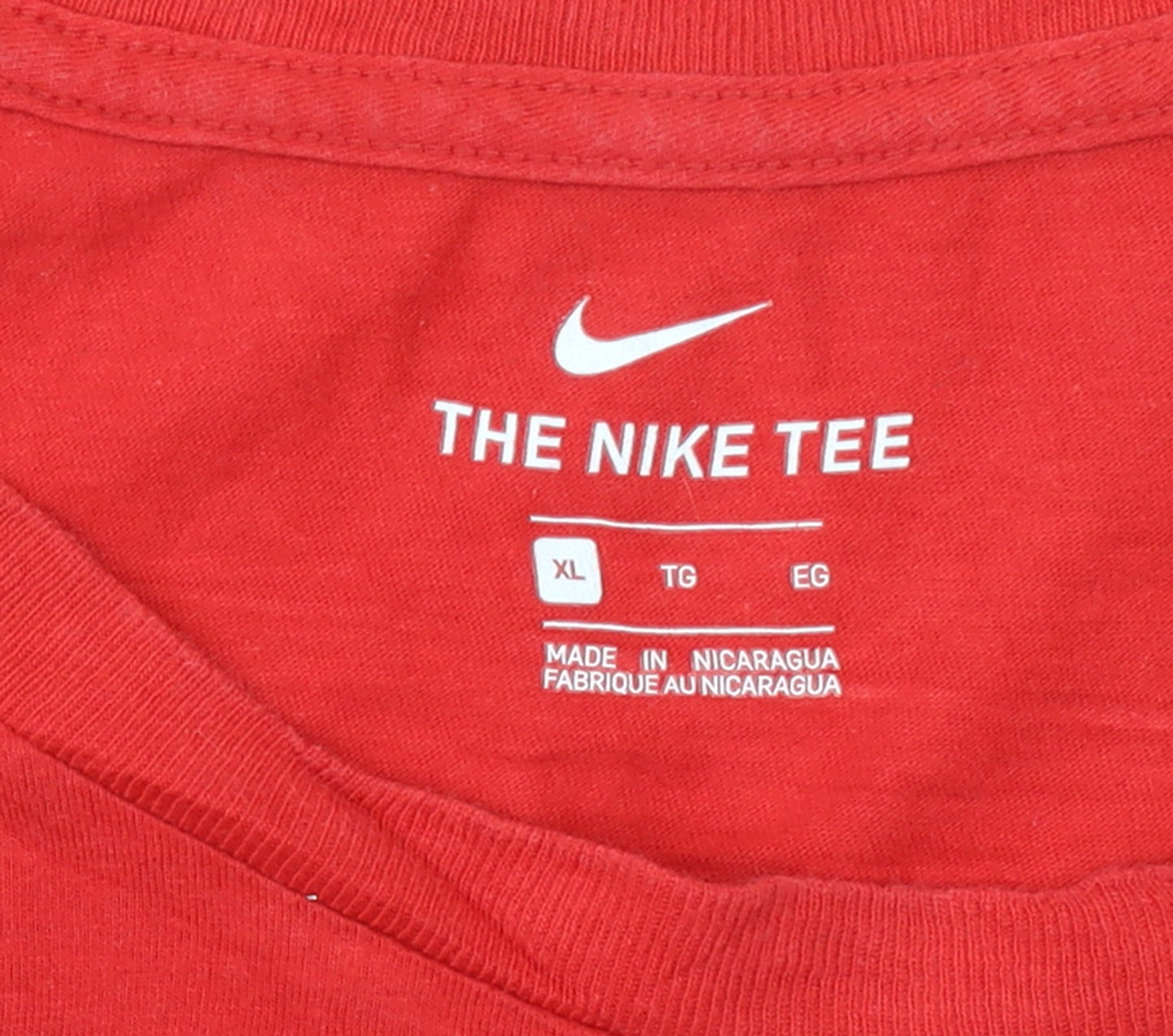 Nike Men's Red XL Air Graphic T-Shirt Short Sleeve Sports Tee