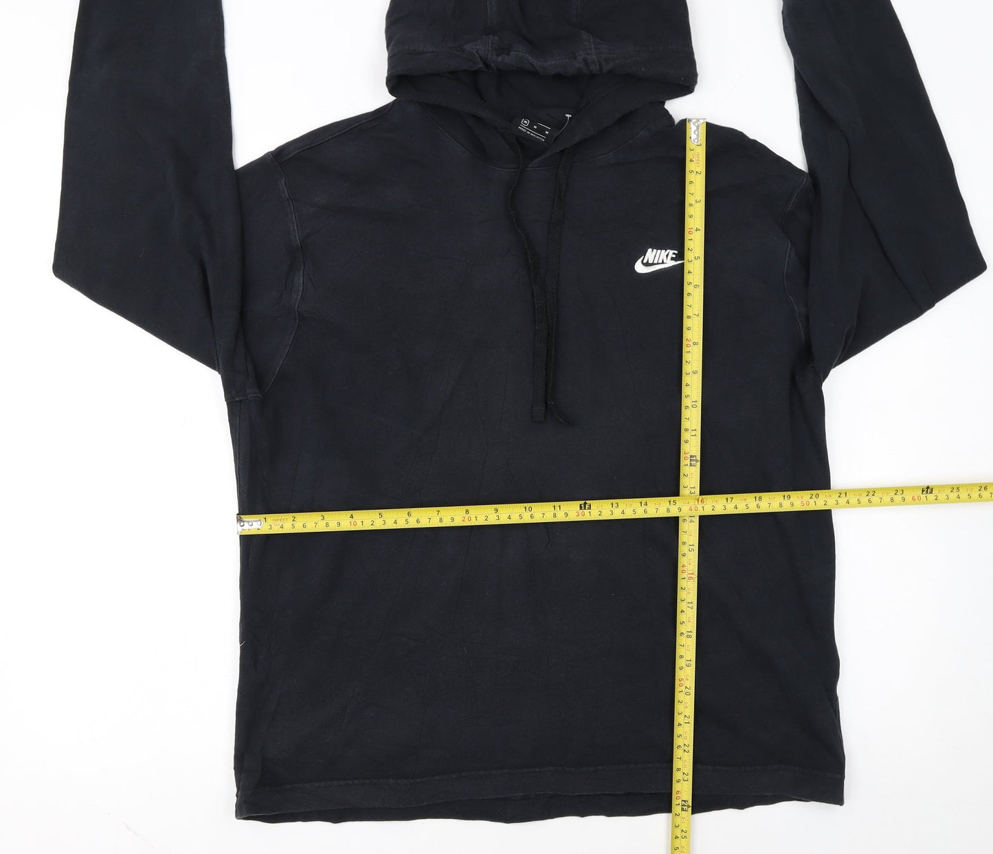 Nike Women’s Black Pullover Hoodie Medium 100% Cotton Logo Detail