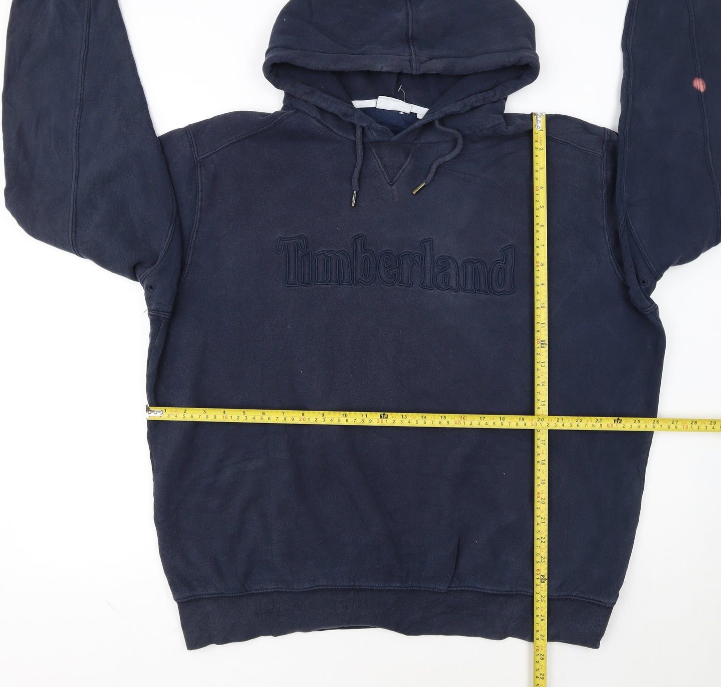 Timberland Men's Blue Pullover Hoodie 2XL Cotton Blend Outdoor Style