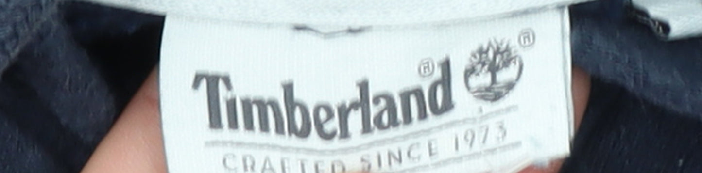Timberland Men's Blue Pullover Hoodie 2XL Cotton Blend Outdoor Style