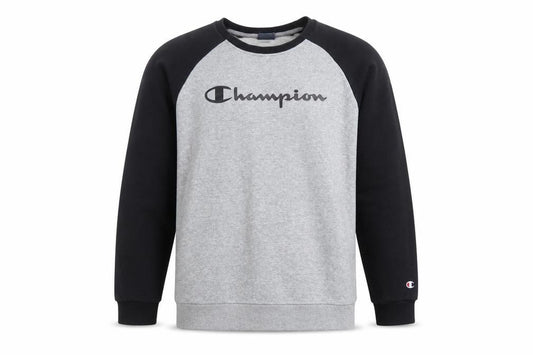 Champion Boys Grey & Black Pullover Sweatshirt 2XL 15-16 Years Logo Print