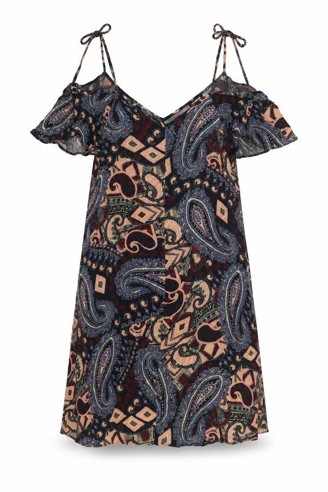 River Island Womens Multicoloured Size 8 Paisley Slip Dress