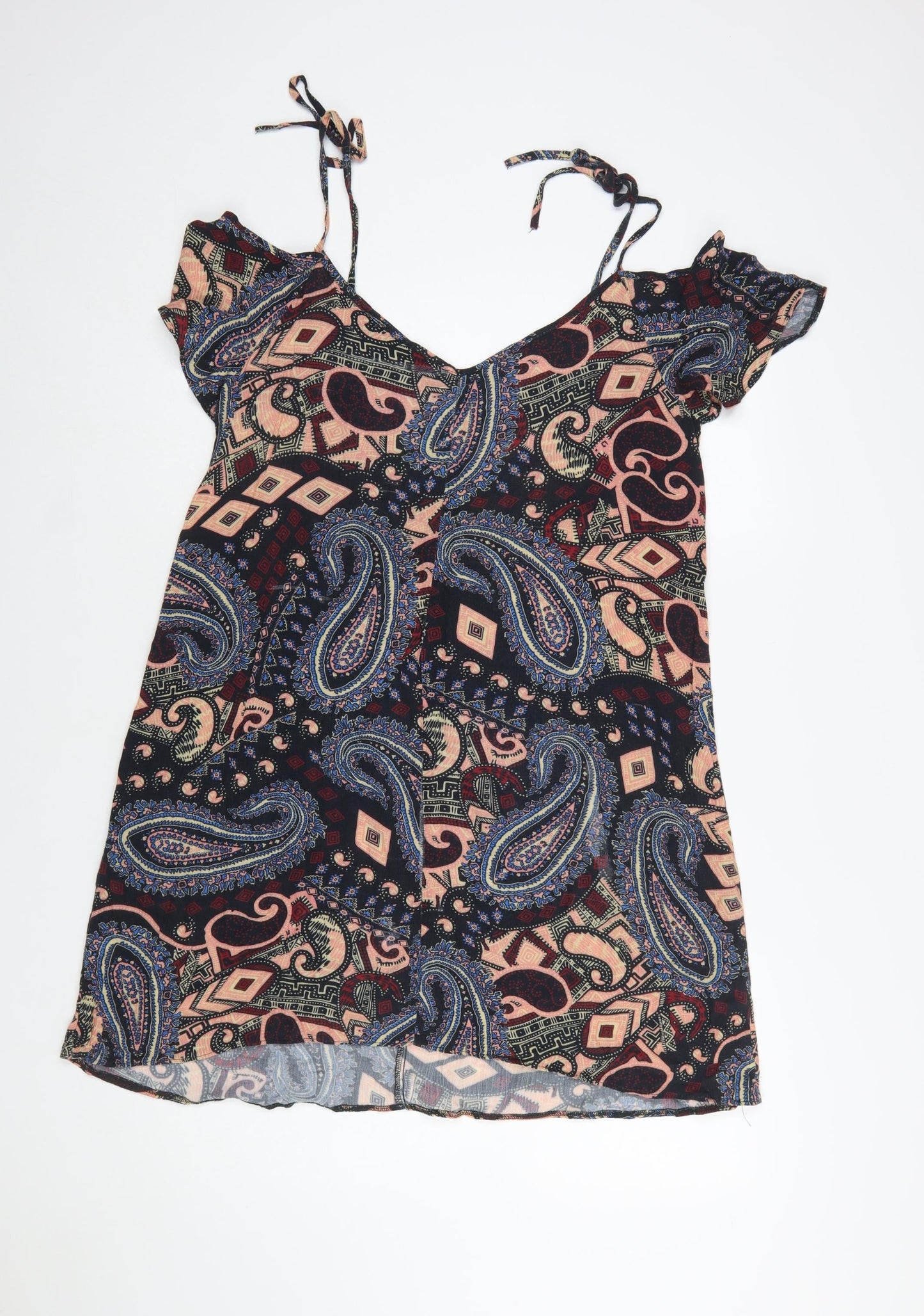 River Island Womens Multicoloured Size 8 Paisley Slip Dress