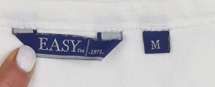 EASY 1973 Men’s White Graphic Ocean Drive T-Shirt Size M