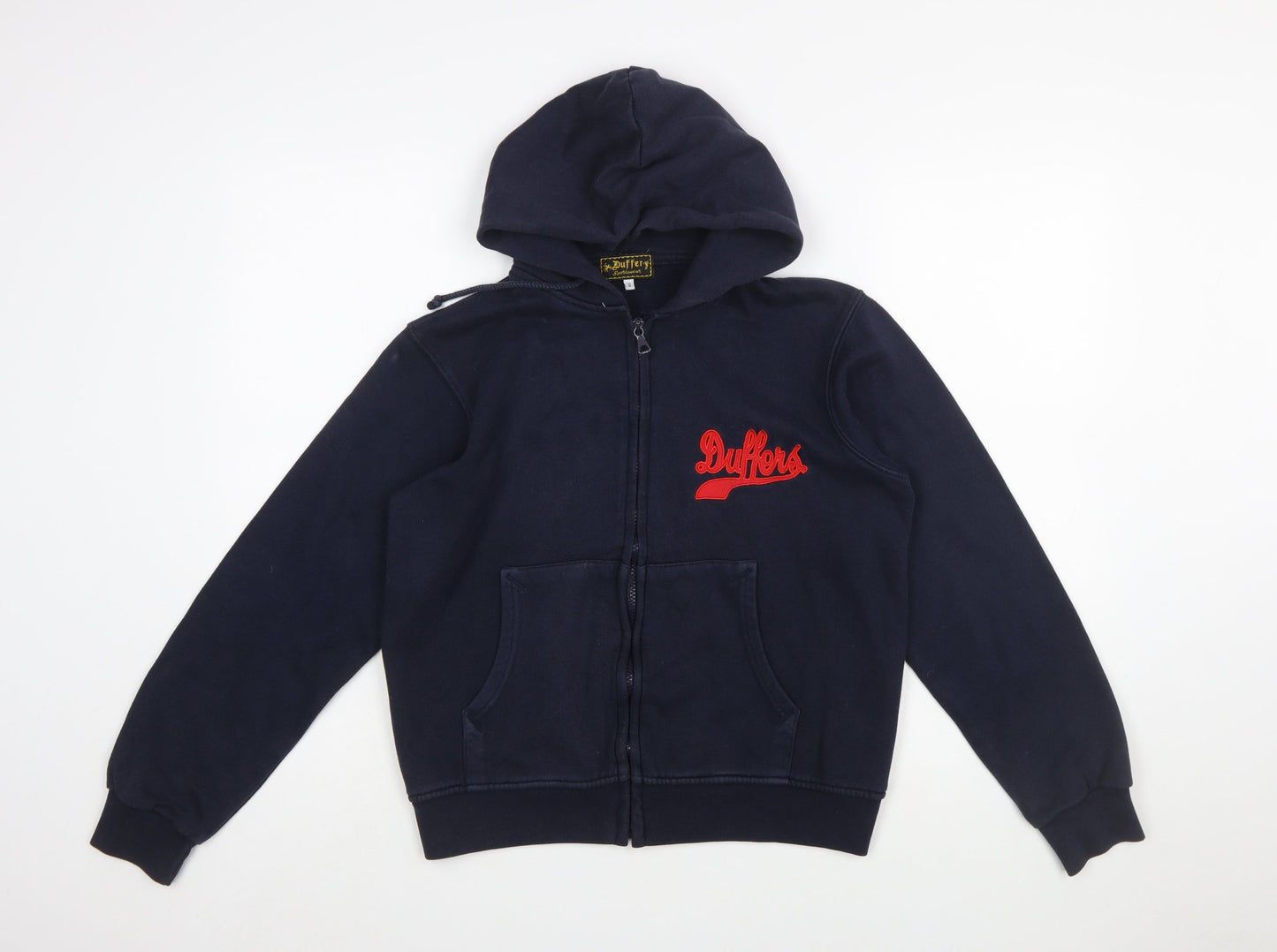 Duffer Sportswear Women's Navy Full Zip Hoodie Size 12