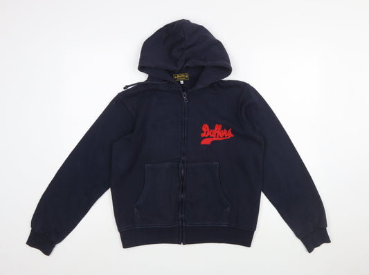 Duffer Sportswear Women's Navy Full Zip Hoodie Size 12