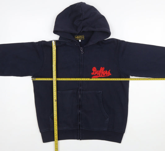 Duffer Sportswear Women's Navy Full Zip Hoodie Size 12