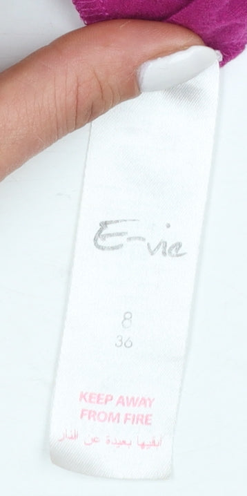 E-vie Women's Multicoloured Floral Chiffon Tank Top Size 8