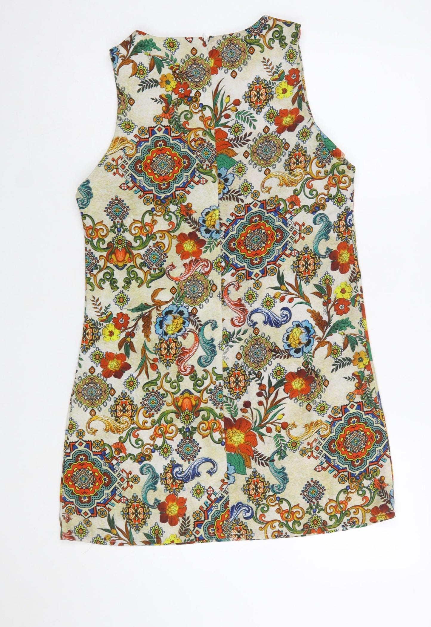 Glamorous Womens Multicoloured Floral Shift Dress Size M