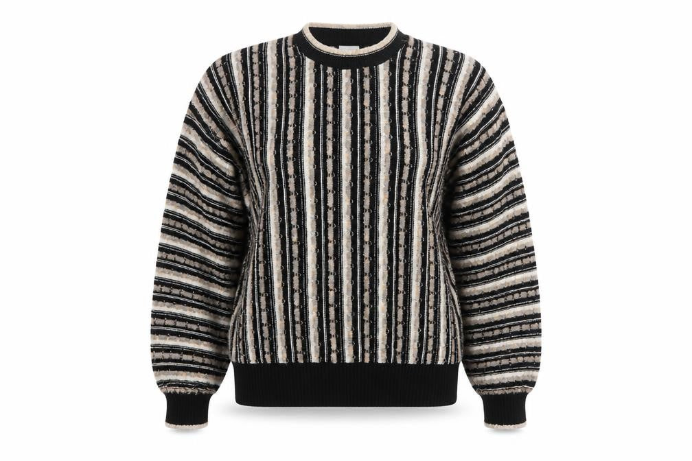 BHS Womens Multicoloured Striped Acrylic Knit Jumper Size 10-12