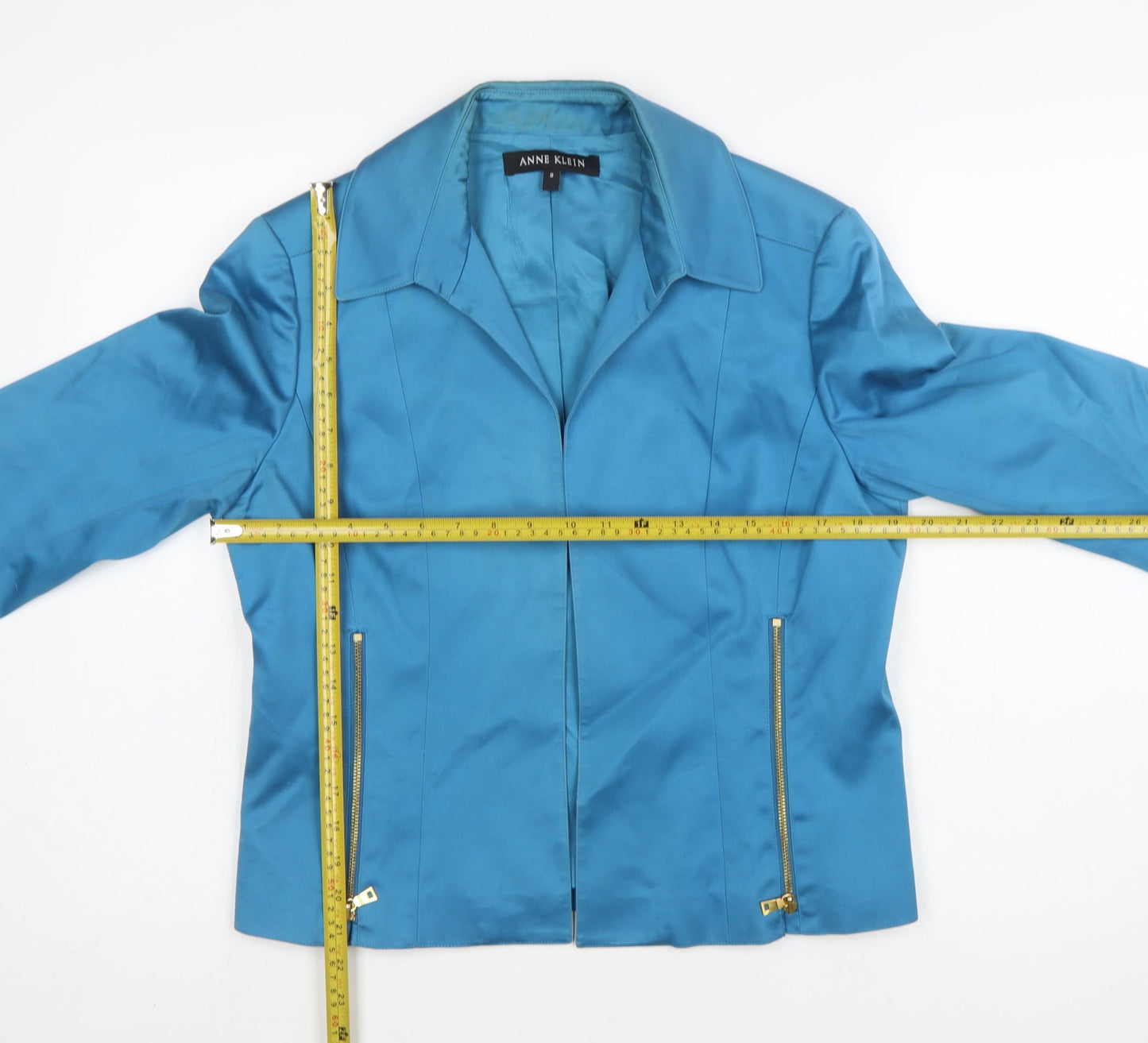Anne Klein Women's Blue Size 12 Tailored Suit Jacket
