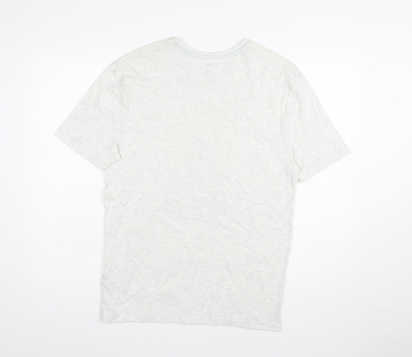 Marks and Spencer Men's Grey Papa Bear Graphic Cotton T-Shirt Small