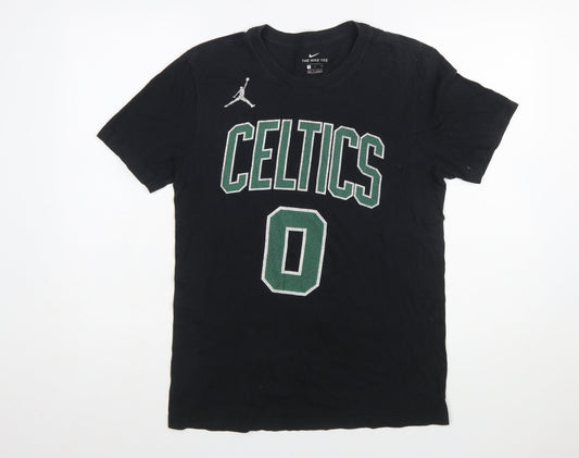 Nike Men's Black Celtics T-Shirt S Jordan Sports Basketball Tee