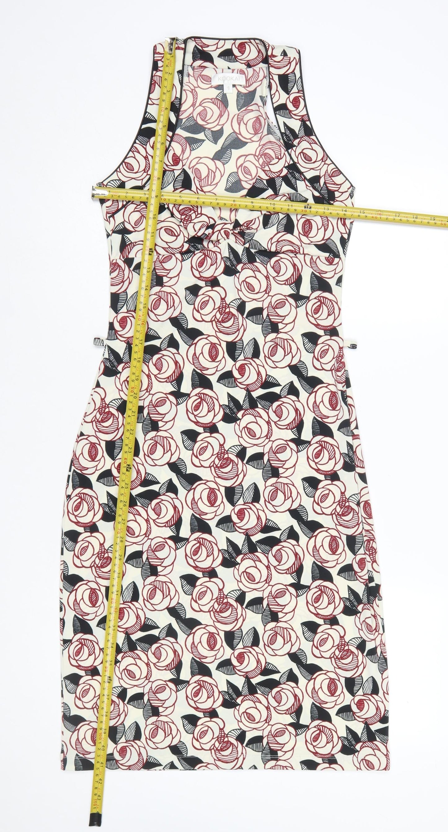 Kookai Women’s Multicoloured Floral Bodycon Dress Size 8