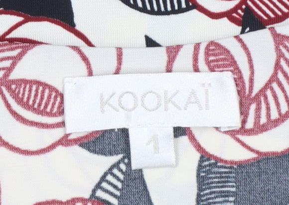 Kookai Women’s Multicoloured Floral Bodycon Dress Size 8