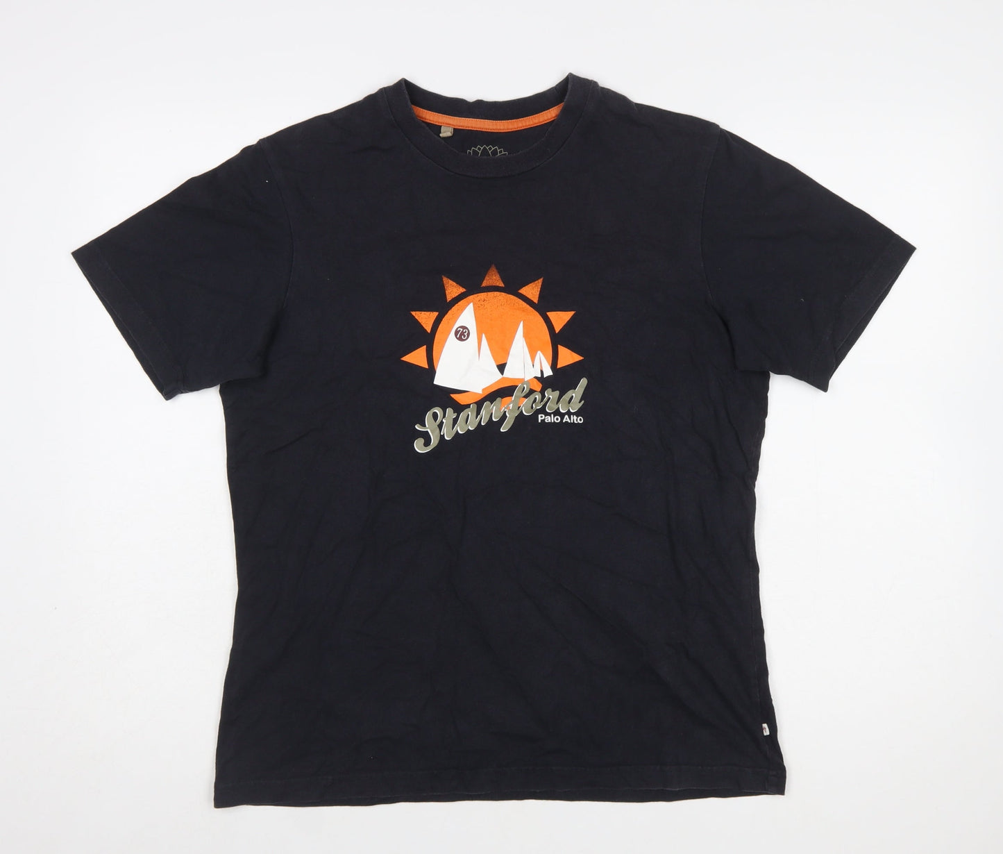 Monsoon Women’s Black Graphic Cotton T-Shirt Size M