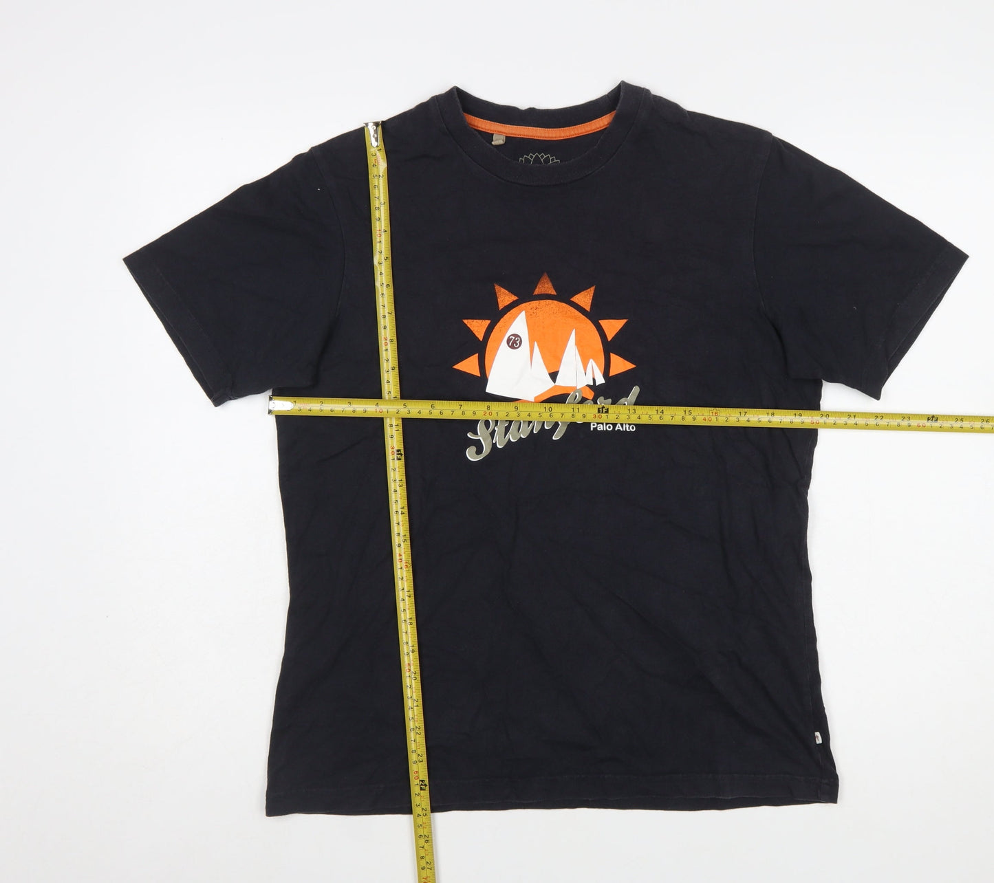 Monsoon Women’s Black Graphic Cotton T-Shirt Size M