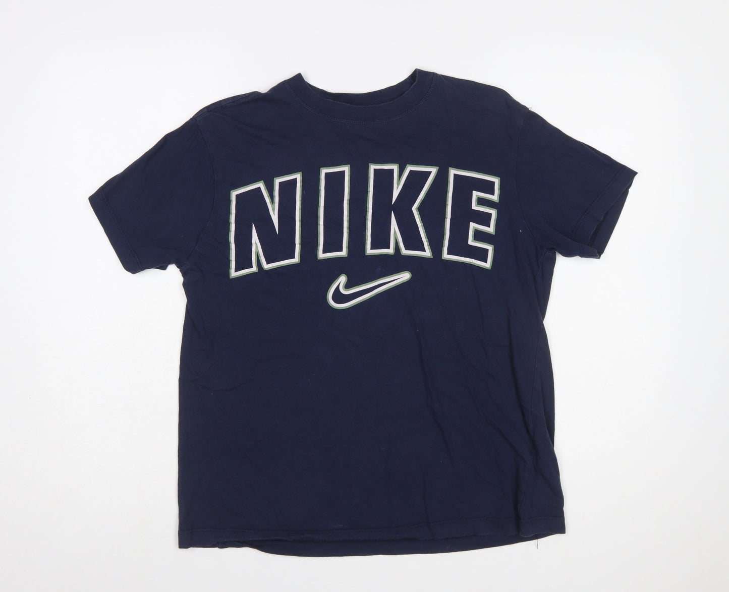Nike Men's Blue Small Regular Fit Graphic Sports T-Shirt