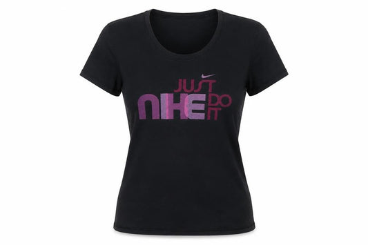 Nike Women's Black Crew Neck Fit Dry Sports T-Shirt Size M