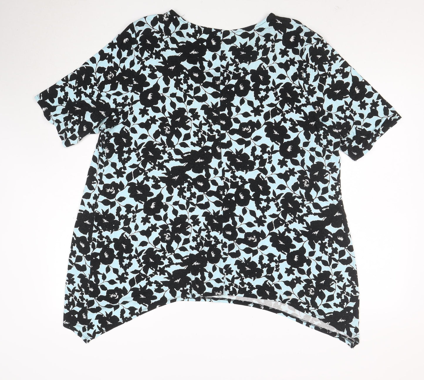 Bonmarché Women’s Blue Floral Viscose Tunic Blouse Size 20