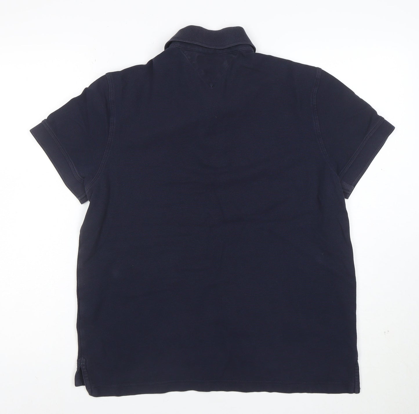Tommy Hilfiger Men's Blue Slim Fit Premium Pique Polo L