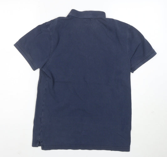 Levi's Men's Navy Blue Classic Cotton Short Sleeve Polo Shirt S
