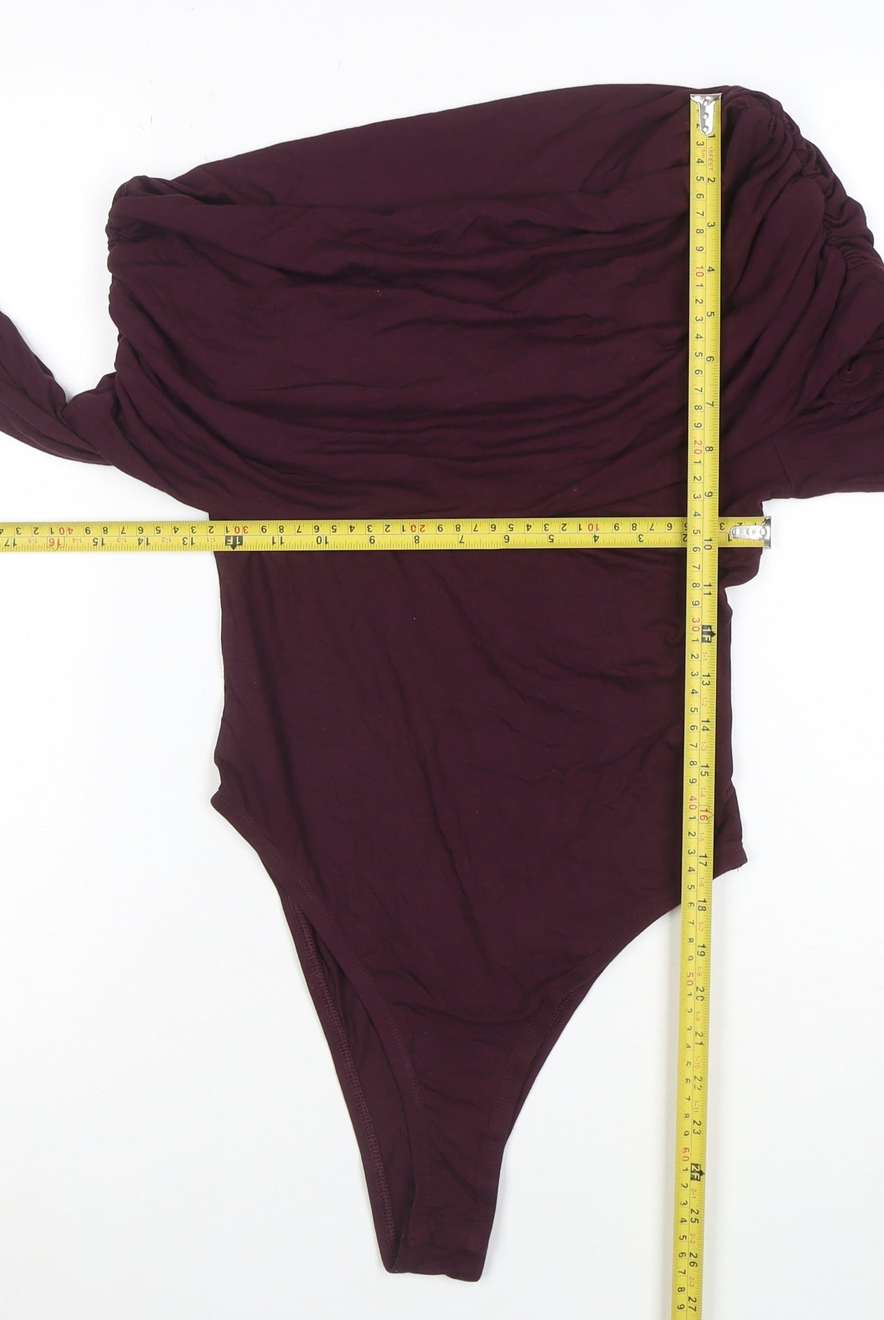 Marks and Spencer Women’s Purple Off Shoulder Long Sleeve Bodysuit Size 10