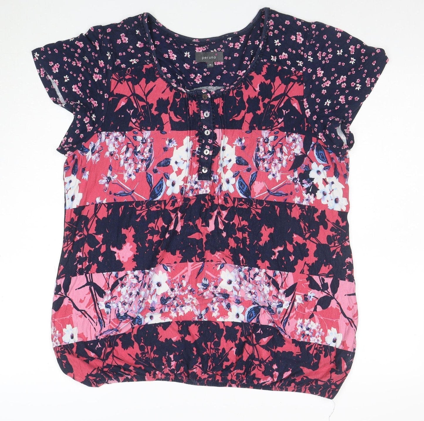 Marks and Spencer Per Una Women's Multicoloured Floral Tunic Blouse Size 18