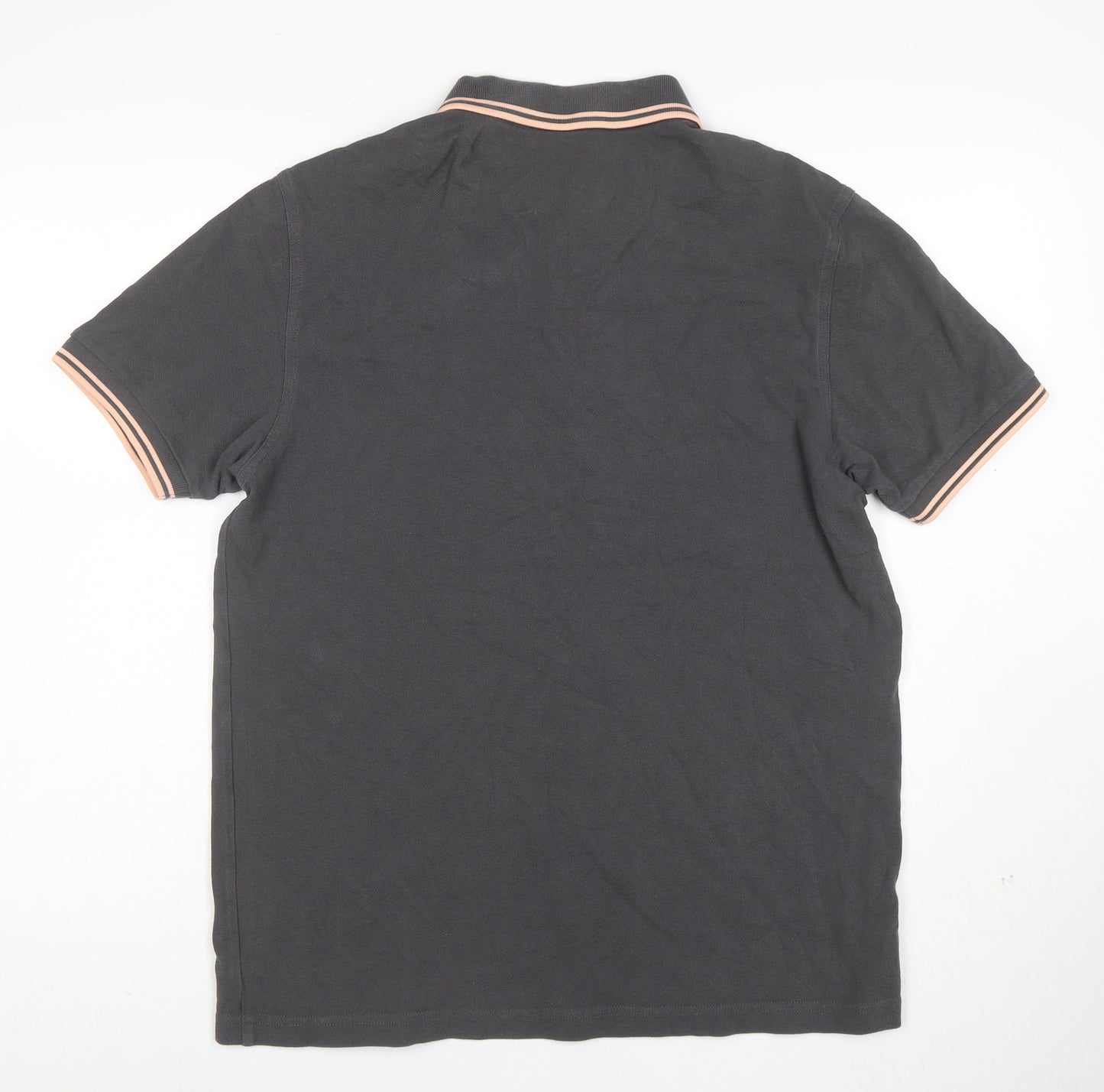 Fred Perry Men's Black Polo Shirt L Classic Piqué Cotton Short Sleeve