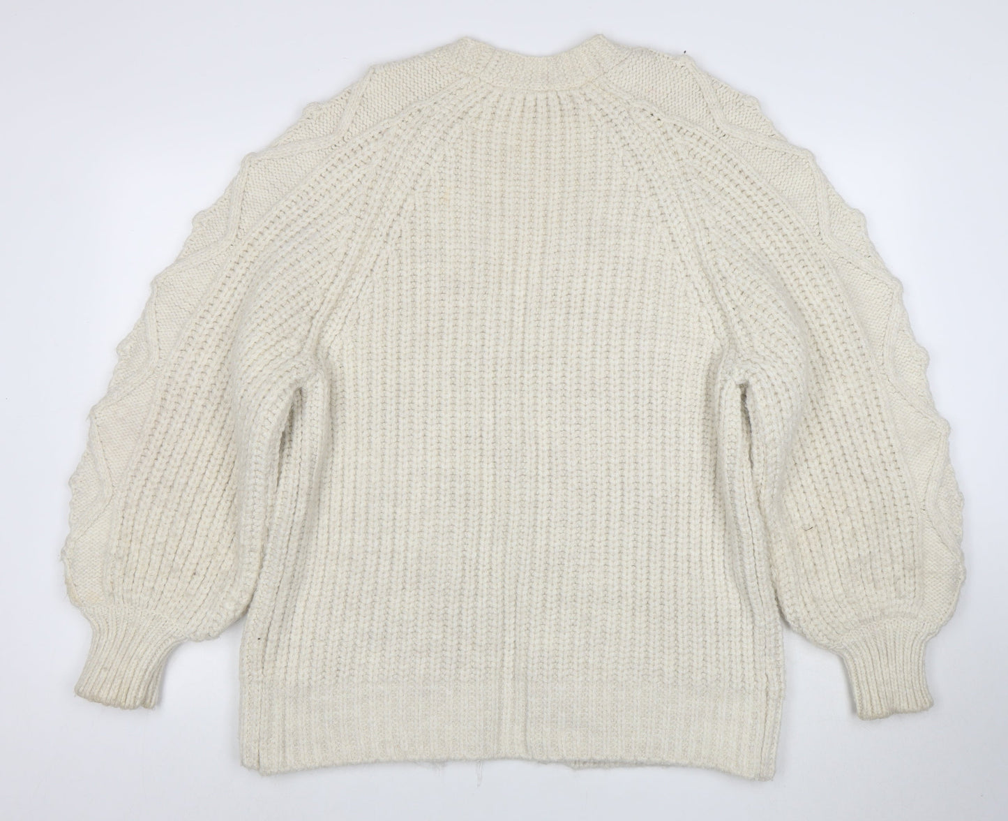 Marks and Spencer Women’s Ivory Chunky-Knit Cardigan M