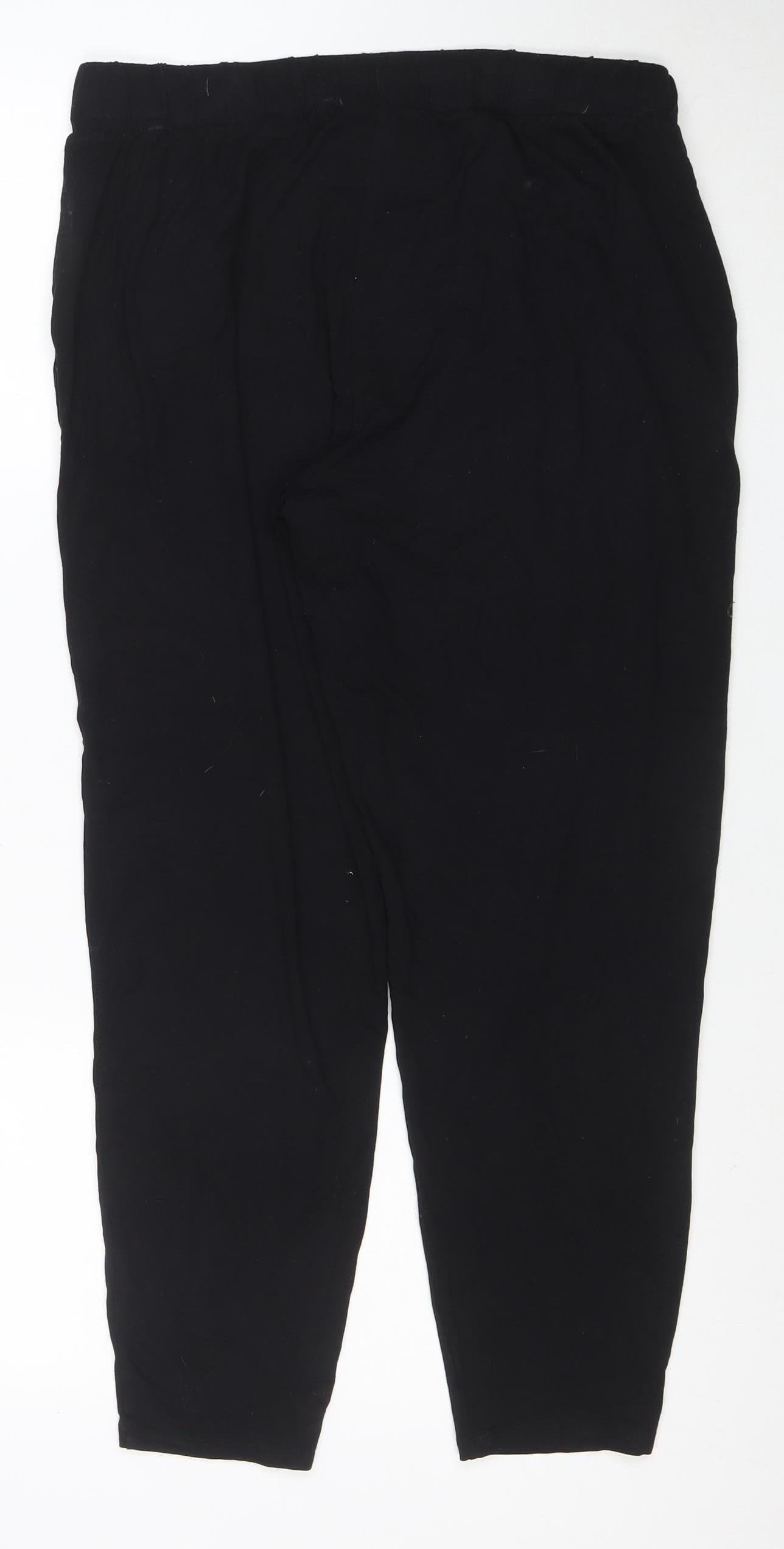 Next Women’s Black Petite Size 12 Jogger Style Trousers Lyocell Blend