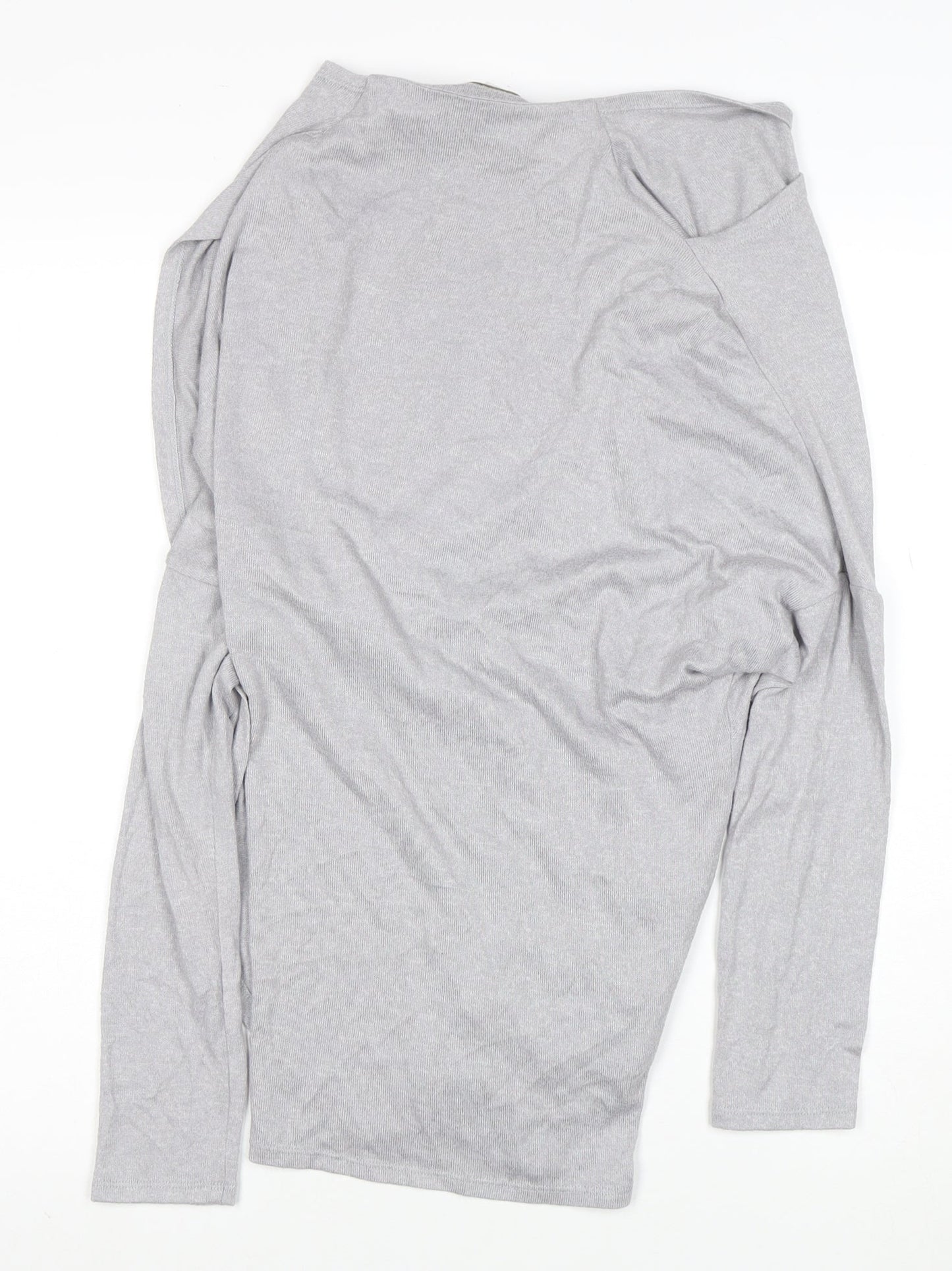 Apricot Women’s Grey Cowl Neck Long Sleeve Blouse XS