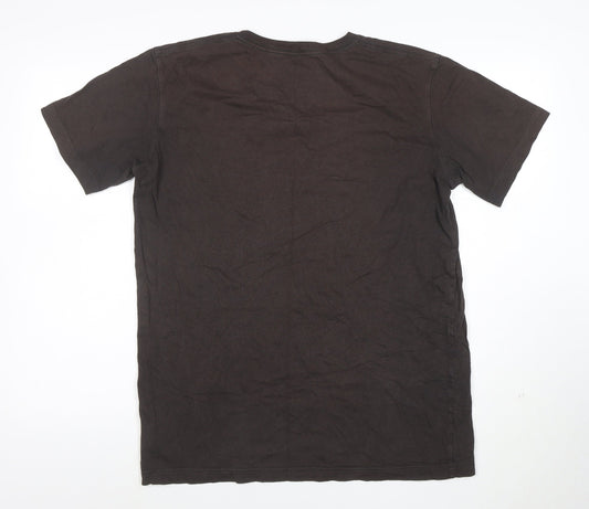 Columbia Men's Brown Graphic Outdoor T-Shirt Size L Cotton